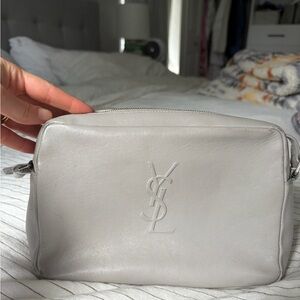 Yves Saint Laurent Light Gray Toiletry Bag